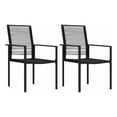 thumbnail image 1 of Bowery Hill Dining Set in Black Glass/Powder-Coated Steel/PVC Hollow Rattan, 1 of 12
