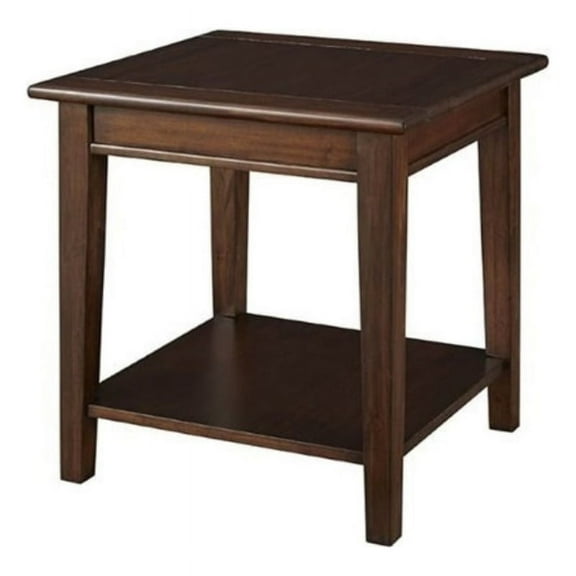 Bowery Hill End Table in Cherry Brown