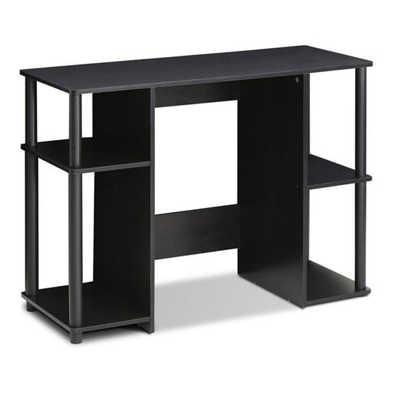 Bowery Hill Engineered Wood Compact Computer Study Desk in Espresso