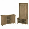 thumbnail image 1 of Bowery Hill Engineered Wood Hall Tree with Shoe Bench & Cabinet - Reclaimed Pine, 1 of 9