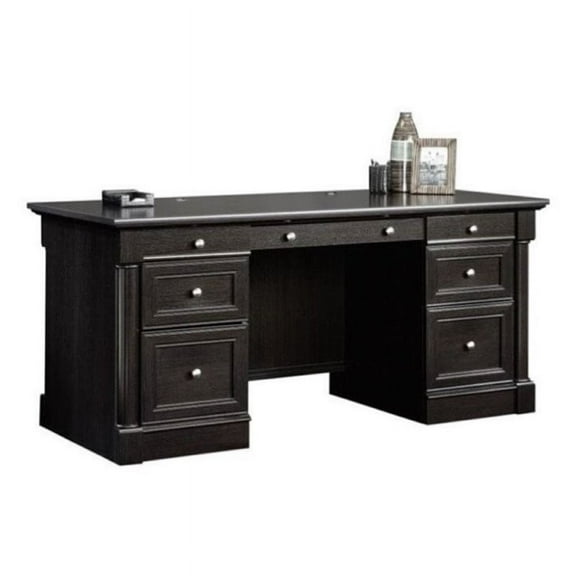 Bowery Hill Executive Desk in Wind Oak