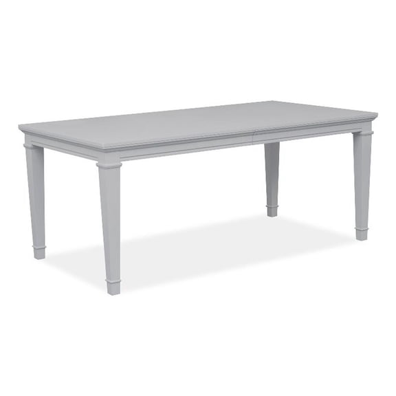 Bowery Hill Extendable Rectangular Dining Table 72"-90" in Harbor Gray