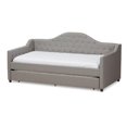 thumbnail image 1 of Bowery Hill Fabric Daybed with Trundle in Light Gray, 1 of 12
