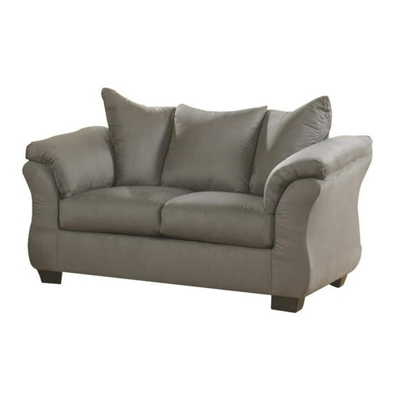 Bowery Hill Fabric Loveseat in Cobblestone