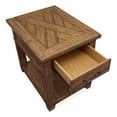 thumbnail image 1 of Bowery Hill Farmhouse Wood Brown Finish Rectangular End Table, 1 of 3