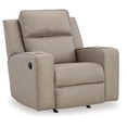 thumbnail image 1 of Bowery Hill Faux Leather Contemporary Pull-tab Reclining Motion Pebble Recliner, 1 of 9