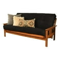 thumbnail image 1 of Bowery Hill Full-size Suede Fabric Futon in Black-Frame Not Included, 1 of 7