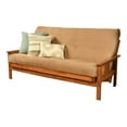 thumbnail image 1 of Bowery Hill Full-size Suede Peat Fabric Futon in Brown-Frame Not Included, 1 of 3