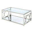 thumbnail image 1 of Bowery Hill Glass Coffee Table in Chrome Finish, 1 of 6