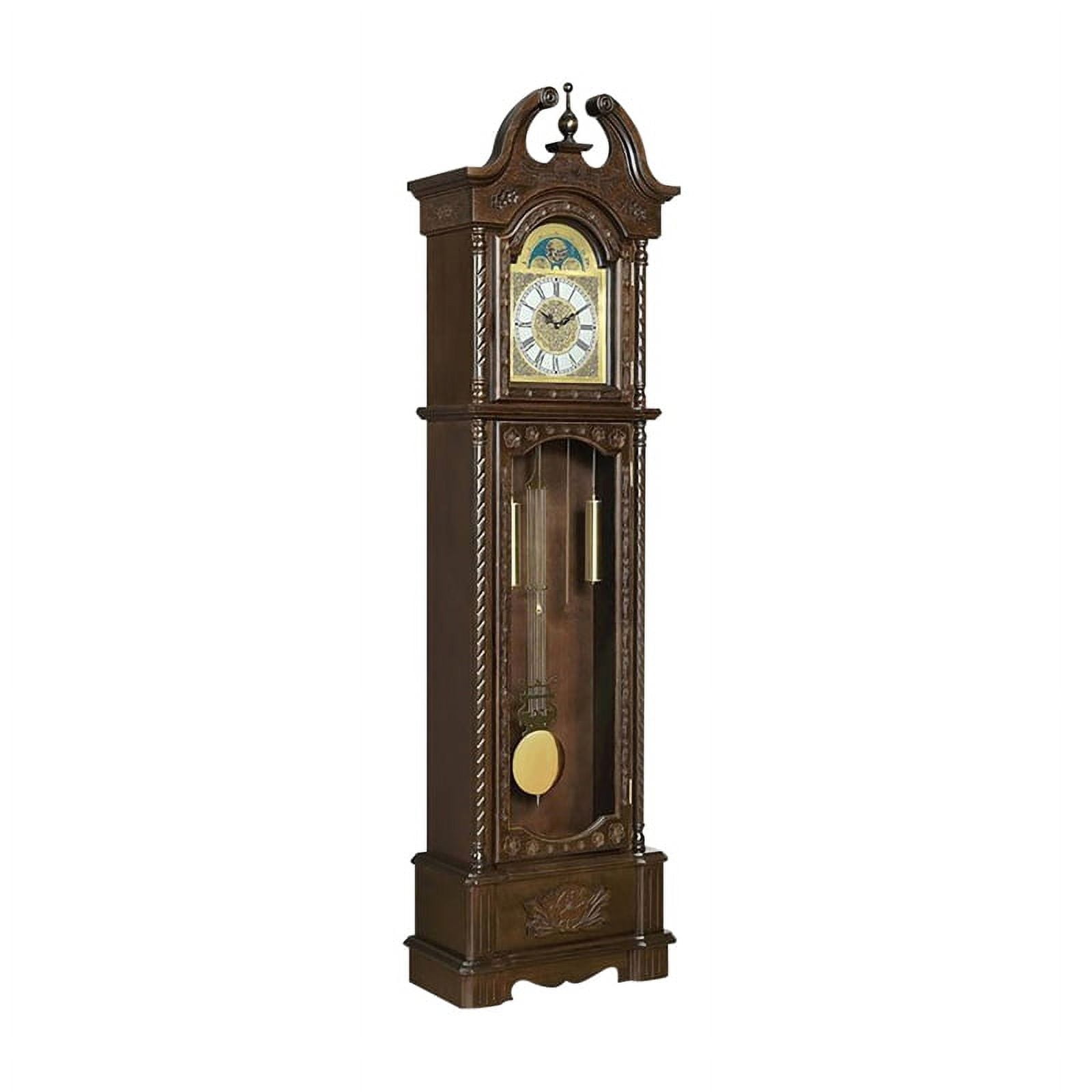 Bowery Hill Grandfather Clock with Adjustable Volume Digital Chime in