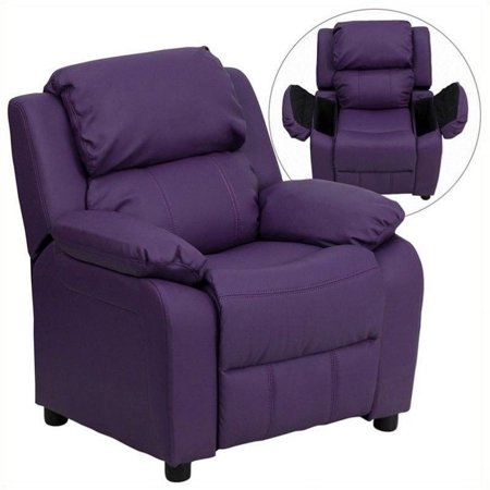 Bowery Hill Kids Recliner in Purple