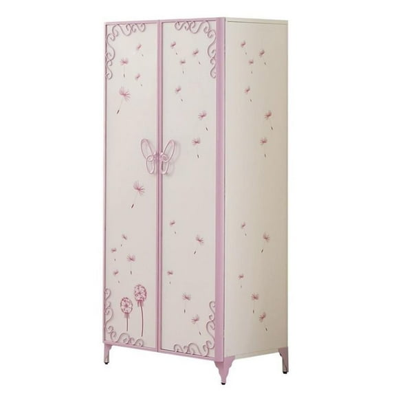 Bowery Hill Wardrobe Armoire in White