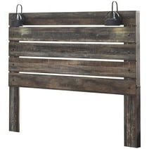 Bowery Hill King Slat Panel Headboard with Sconces