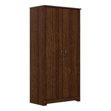 Bowery Hill Tall Bathroom Cabinet in Modern Walnut - Engineered Wood
