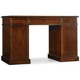 thumbnail image 1 of Bowery Hill Leather Top Computer Desk in Medium Wood, 1 of 1
