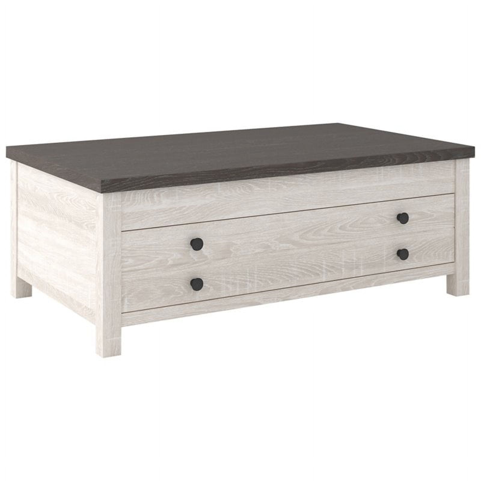 Bowery Hill Lift Top Coffee Table in Two Tone