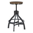 thumbnail image 1 of Bowery Hill Metal Adjustable Height Backless Stools Set of 2 in Dark Gunmetal, 1 of 14
