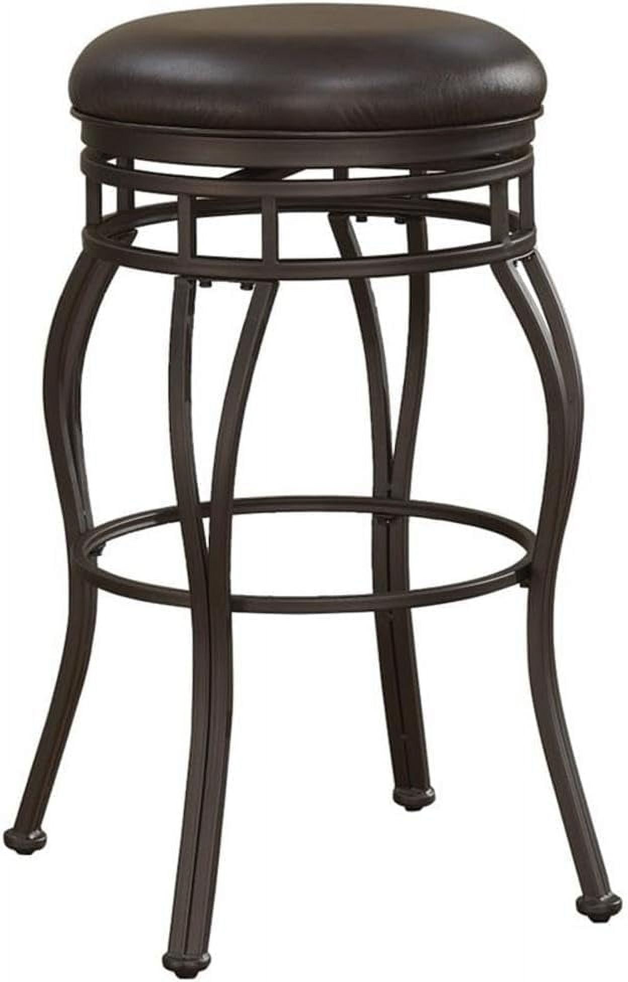 BOWERY HILL Bar Stool Chair in Taupe | Seat Height 34