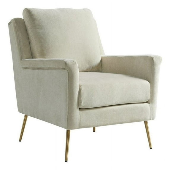 Bowery Hill Mid-Century Chair In Linen
