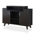 thumbnail image 1 of Bowery Hill Mid-century Wood Wine Storage Buffet in Cappuccino, 1 of 7
