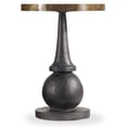 thumbnail image 1 of Bowery Hill Modern Accent End Table in Black and Washed Brass, 1 of 4
