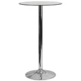 thumbnail image 1 of Bowery Hill Modern / Contemporary 23.75" Round Glass Top Bar Table, 1 of 5