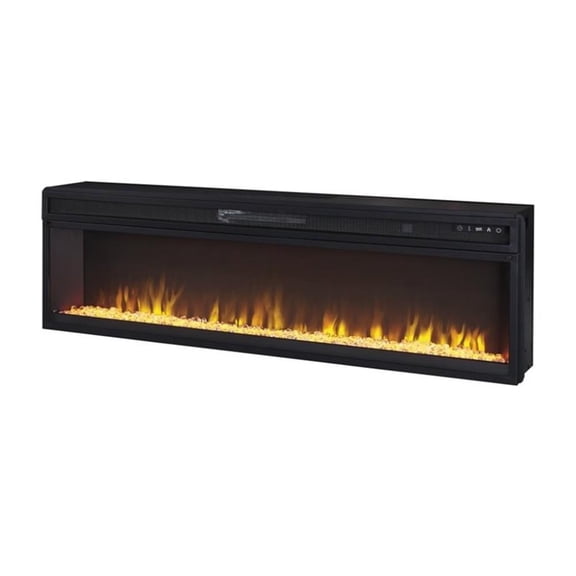 Bowery Hill Modern / Contemporary Electric Fireplace Insert in Black