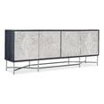 thumbnail image 1 of Bowery Hill Modern / Contemporary Fine Lines Wood Credenza in White, 1 of 7