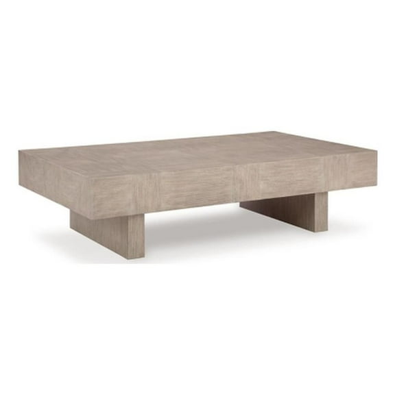 Bowery Hill Modern / Contemporary Light Brown Finish Coffee Table