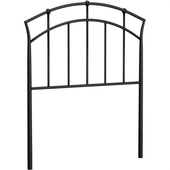 Bowery Hill Modern / Contemporary Mahogany Twin Metal Spindle Headboard