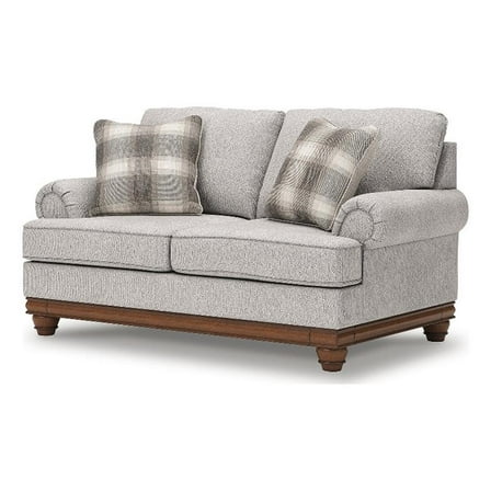 Bowery Hill Modern / Contemporary Polyester Beige Finish Loveseat