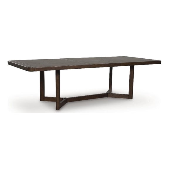Bowery Hill Modern / Contemporary Wood Brown Dining Extension Table