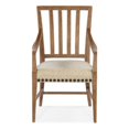 thumbnail image 1 of Bowery Hill Modern / Contemporary Wood and Fabric Arm Chair in Brown, 1 of 4