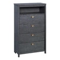 thumbnail image 1 of Bowery Hill Modern Engineered Wood 4-Drawer Chest in Denim Oak, 1 of 12