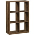 thumbnail image 1 of Bowery Hill Modern Engineered Wood 6-Cube Organizer in Rural Pine, 1 of 16