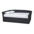 thumbnail image 1 of Bowery Hill Modern Fabric Upholstered Full Size Daybed in Dark Gray, 1 of 8