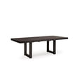 thumbnail image 1 of Bowery Hill Modern Hardwood Solids Dark Grayish Brown Dining Extension Table, 1 of 7