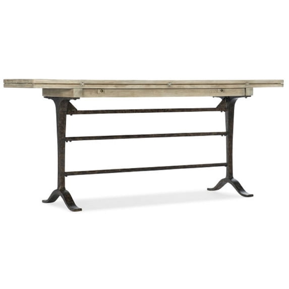 Bowery Hill Modern Living Room Wood Flip-Top Console