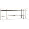 thumbnail image 1 of Bowery Hill Modern Metal and Stone Console in Distressed Oak, 1 of 3