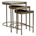 thumbnail image 1 of Bowery Hill Modern Nesting Table in Antique Gold (Set of 3), 1 of 8
