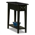 thumbnail image 1 of Bowery Hill Modern One Drawer Narrow Side Table with Shelf in Distressed Slate, 1 of 2
