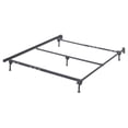 thumbnail image 1 of Bowery Hill Modern Queen Metal Bed Frame with Floor Glides in Black, 1 of 4