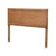 thumbnail image 1 of Bowery Hill Modern Rubber Wood/Engineered Wood Full Size Headboard in Walnut, 1 of 8