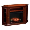 thumbnail image 1 of Bowery Hill Modern Touch Screen Wood Electric Corner Fireplace in Mahogany, 1 of 4