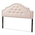 thumbnail image 1 of Bowery Hill Modern Velvet Tufted and Full Headboard in Light Pink, 1 of 6