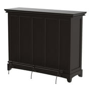 Bowery Hill Wood Ebony Counter Height Home Bar Rectangular 56x18x38