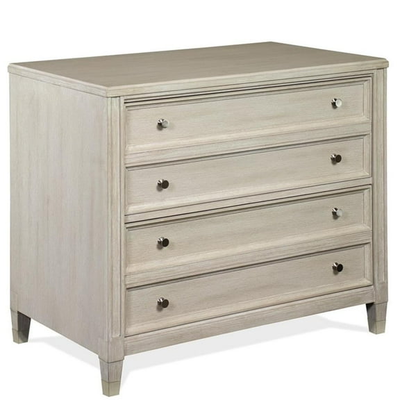 Bowery Hill Modern Wood Lateral File Cabinet in Champagne Beige