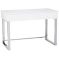 thumbnail image 1 of Bowery Hill Modern Wood & Metal Adjustable Height Sit-Stand Desk in White, 1 of 9