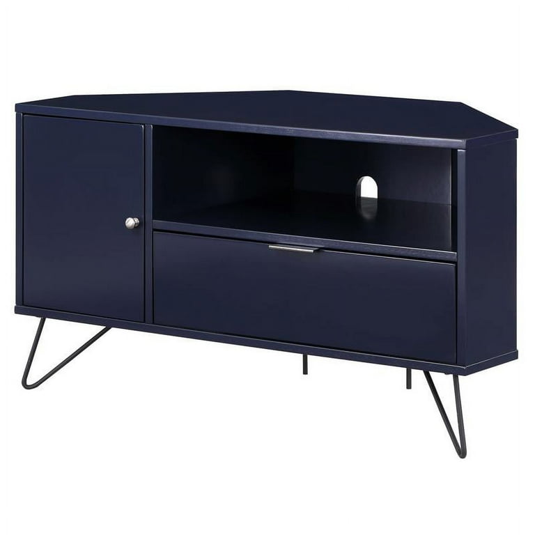 Navy corner tv unit deals