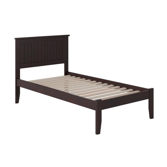 Bowery Hill Modern Wood Twin XL Platform Bed with USB Charger in Gray
